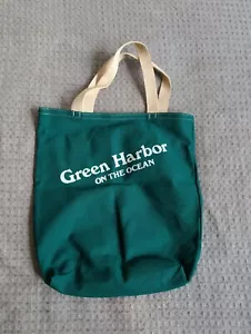 Green Harbor On The Ocean Tasche grün weiß Canvas Cape Cod Tourist - Bild 1 von 5