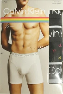 Boxer uomo Calvin Klein intimo vestibilità classica cotone elasticizzato nuovo confezione 3 L - Foto 1 di 2