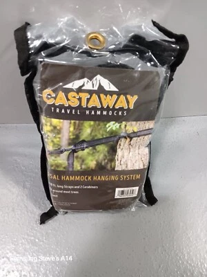 (2 pack) Castaway Travel Hammocks Universal Hammock Hanging System 450 lb Limit - Image 1 of 3