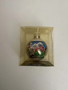 VINTAGE 100 YEARS OF DISNEY CHRISTMAS BAUBLE BALL DECORATION GLASS MADE IN USA - Picture 1 of 4