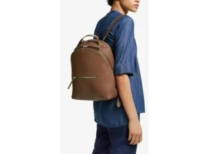 John Lewis And Partners Harper Leather Backpack Tan (H29.5 x W34.5cm) Very Rare! - Picture 1 of 4