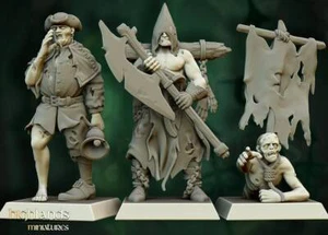 Unidad de Comando Zombie, Wargames DnD RPG Fantasía No Muerto Guerrero Zombie Miniatura - Imagen 1 de 4