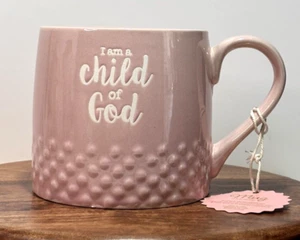 Scripture Collection I Am a Child of God 22 Oz. Religious Ceramic Coffee Tea Mug - Picture 1 of 12