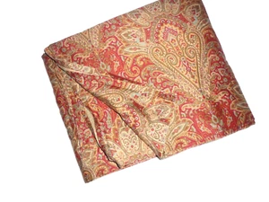 TOMMY HILFIGER HEIRLOOM PAISLEY TAN RED (1) QUEEN FLAT SHEET 85X98 - Picture 1 of 5