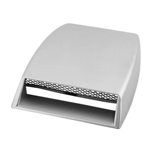 Universal Car Decorative Air Flow Intake Cover Silver Hood Scoop Vent Bonnet - Picture 1 of 5