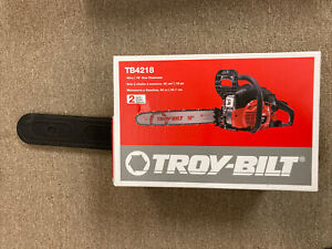 Troy Bilt 18 in. 42 cc 2-Cycle Lightweight Gas Chainsaw, TB4218 New In The Box