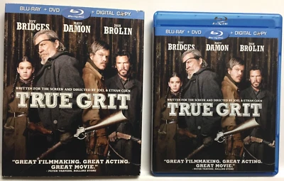 True Grit [2010](Blu-ray/DVD,2011) Jeff Bridges,Matt Damon,w/Embossed Slipcover! - Image 1 of 4