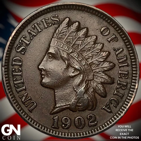 1902 Indian Head Cent Penny  Q7871 Cover