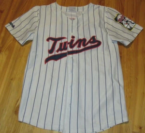 Twins Youth L Unisex Button Down S/S Poly Jersey Top Very Nice! - Picture 1 of 3