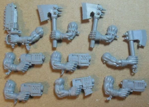 Space Orks - Ork Boyz - Weapon Arms Chain Power Axe Bolta (a) Bits Box - 40K - Picture 1 of 1