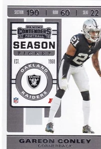 2019 Panini #44 Gareon Conley NFL Oakland Raiders + (Yes 3 Free Mystery Cards) - Picture 1 of 2
