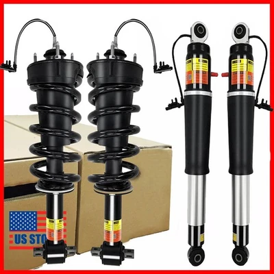 Amortiguadores de aire delanteros + traseros puntales paseo magnético para 07-20 Cadillac Yukon GMC Escalade Foto 1 de 4