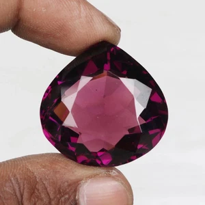 80 Ct Purple Amethyst Faceted Pear Cut Large Loose Gemstone for pendent - Picture 1 of 3