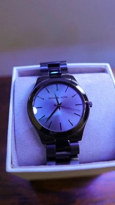 Michael Kors Men’s  Oversized Slim Runway Watch Black-Tone, MK8507 - Image 1 of 4