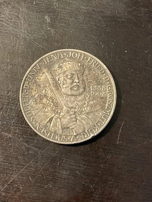 1908 Estados Alemanes Sajonia-Weimar-Eisenach 2 marcos 350 aniversario-RARO-1 de 50 k Foto 1 de 4