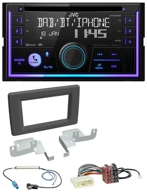 JVC MP3 USB 2DIN DAB Bluetooth CD Autoradio für Renault Master (ab 2019) - Bild 1 von 4