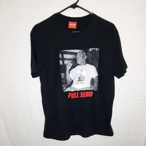 Full Send Mike Tyson Men’s L Black Graphic T-Shirt Nelk Boys Collab Limited Drop - Picture 1 of 6