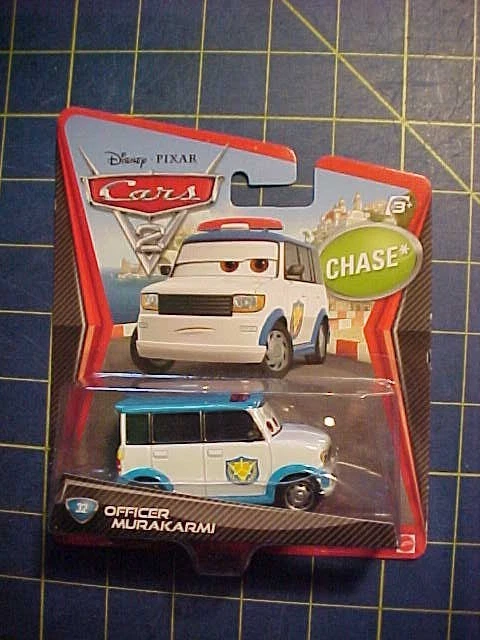 2011 Disney Pixar Cars 2 Chase Officer MURAKARMI #32 on Card