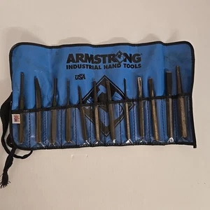 Armstrong Punch and Chisel Set 12 pc made in USA Tools 29-404 - Picture 1 of 5