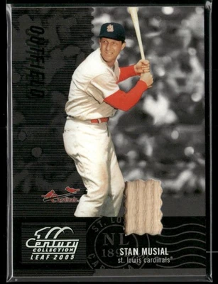 2005 Leaf Century Collection STAN MUSIAL /250 Game Used Bat CARDINALS HOF N915 - Image 1 of 3