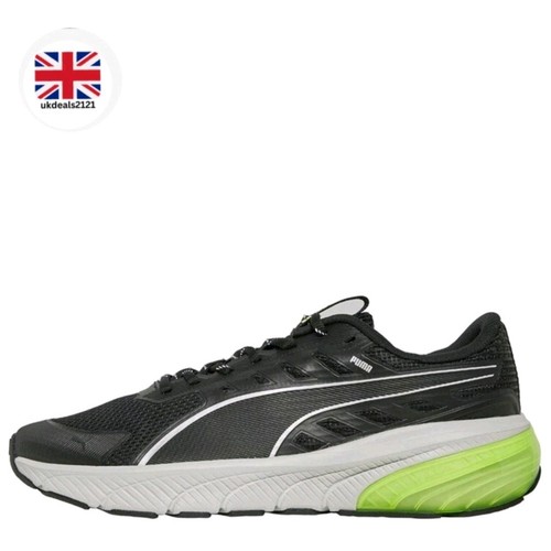 Scarpe da corsa Puma uomo Cell Glare neutre nere gialle taglia UK 11 schiuma morbida