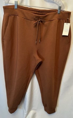 Novo com etiquetas Calia Feminino Tamanho 2XL Macio Mergulho Joggers Rocky Mountain Marrom $88 Varejo - Imagem 1 de 4