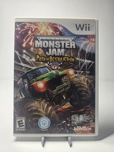 Monster Jam: Path of Destruction CIB (Nintendo Wii, 2010) Auténtico Probado - Imagen 1 de 3
