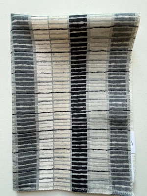 Lee Jofa Kelly Wearstler  Atoll Beach Charcoal Fabric Remnant 18"x25" - Image 1 of 2