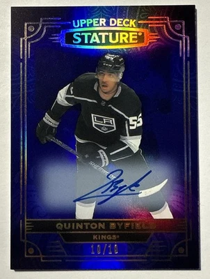 QUINTON BYFIELD 2022-23 Stature /10 SSP AUTO Blue Upper Deck #10/10 UD SP #76 !! - Image 1 of 3