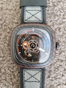 Seven Friday Men's WATCH "P3C/09 “ORANGE CARBON”" - Picture 1 of 8