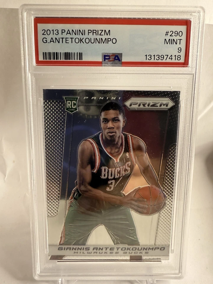 Giannis Antetokounmpo 2013-14 Panini Prizm - Base Rookie Card #290 (RC) PSA 9 - Image 1 of 1