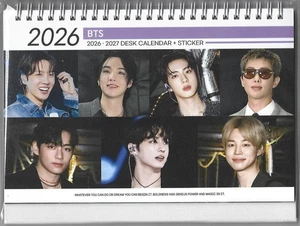 BTS Photo Calendar 2026 & 2027 K-POP 2025.11-1 - Imagen 1 de 3