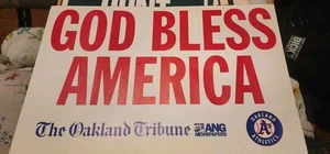 PÓSTER COMERCIAL OAKLAND A'S/THE TRIBUNE SEPTIEMBRE 911 - Imagen 1 de 4
