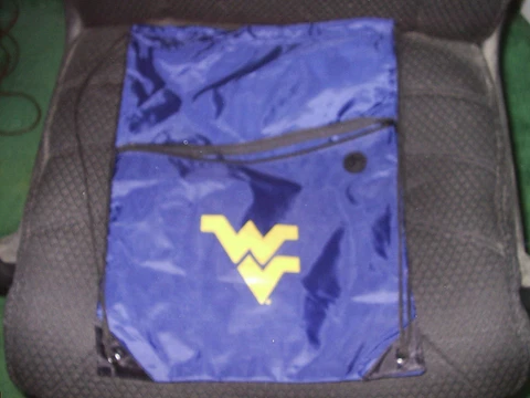 NWOT University of West Virginia Backpack Back Pack Cover