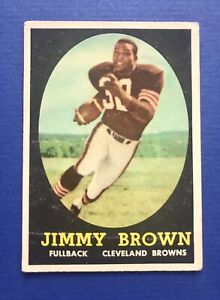 1958 Topps #62 Jimmy Brown G-VG (Well-Centered) *TTC CARDS*