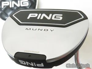 PING 2023 MUNDY Putter Black Dot Straight Stroke Type 35" +Cover .. MINT - Picture 1 of 4