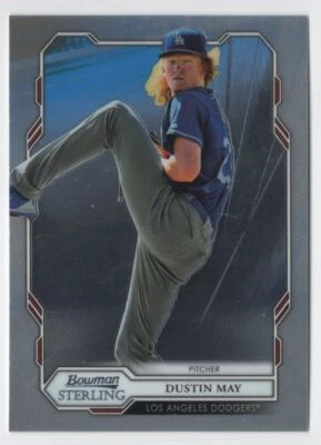 2019 Bowman Sterling Dustin May Los Angeles Dodgers #BPR-44 R39 - Image 1 of 2