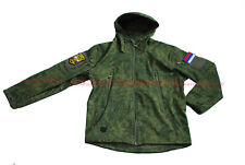 Rare Russian Ukraine Crimean War EMR Camo Soft Shell Cold Weather Jacket Patches