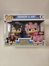 Flocked Shadow & Amy Sonic 2 Pack Funko Pop  2024 Target Con Exclusive IN HAND