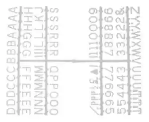 ½” Letter Set – PK6 White - Picture 1 of 2