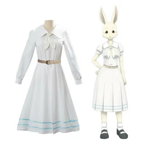 BEASTARS Cherryton Rabbit Haru School Uniform Long Sleeve Dress Cosplay Costume - Picture 1 of 3