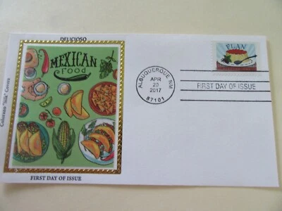 Flan Comida Mexicana "Delicioso" 2017 Forever Stamp Fdc Sc#5193 Colorano Cubierta #1 Foto 1 de 2
