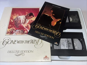 Gone With the Wind Deluxe Edition VHS Tape Boxed Set White Box Set - Picture 1 of 11
