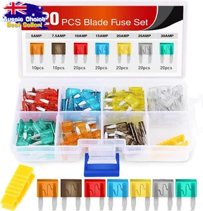 Blade Fuses Assortment 120pcs 5A 7.5A 10A 15A 20A 25A 30A ATM APM - Picture 1 of 12