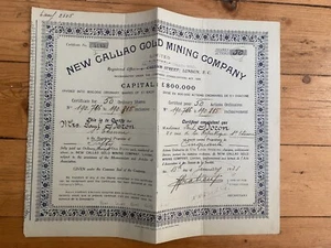 NEW CALLAO GOLD MINING CY (VENEZUELA) (H1) - Foto 1 di 1