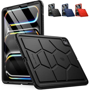 For iPad Pro 13 2024 Case Heavy Duty Shockproof Kids Friendly Silicone Cover - Picture 1 of 19
