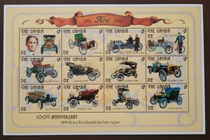Gambia 1993 / 100th Anniversary of Henry Ford's First Petrol Engine / 12v ms - Picture 1 of 1