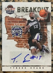 2011-12 Panini Past and Present Breakout Autographs #8 Tyreke Evans