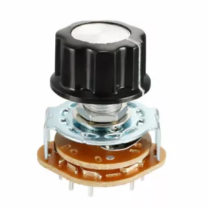 Manopola plastica interruttore rotante canale banda singola 6mm 2P5T 2 aste 5 posizioni - Foto 1 di 4