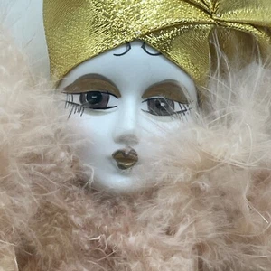 Brinn’s Sammlerstück Porzellan Puppe Harlekin Narr Stil 30” groß - Bild 1 von 8